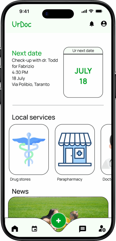 Homepage healthy mockup